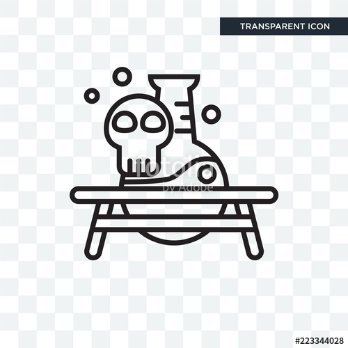 500x500 Poison Vector Icon Isolated On Transparent Background, Poison Logo