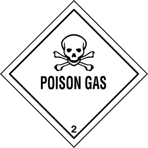 300x300 Poison Gas Skull Sign Logo Vector