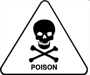 350x290 Poison Symbol Clip Art