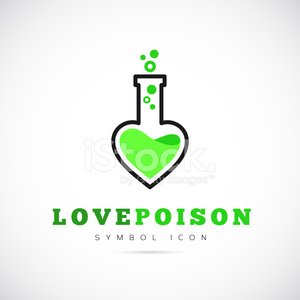 300x300 Love Poison Vector Concept Symbol Icon Or Logo Template Premium