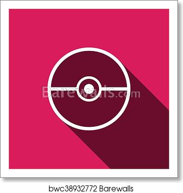 362x382 Pokeball Icon Vector Isolated, Art Print Barewalls Posters