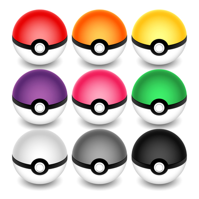 400x400 Pokeball On Curated Vector Illustrations, Stock Royalty Free