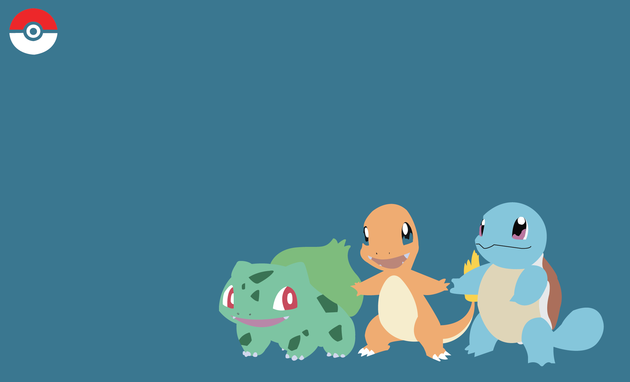2100x1275 Squirtle Charmander Bulbasaur