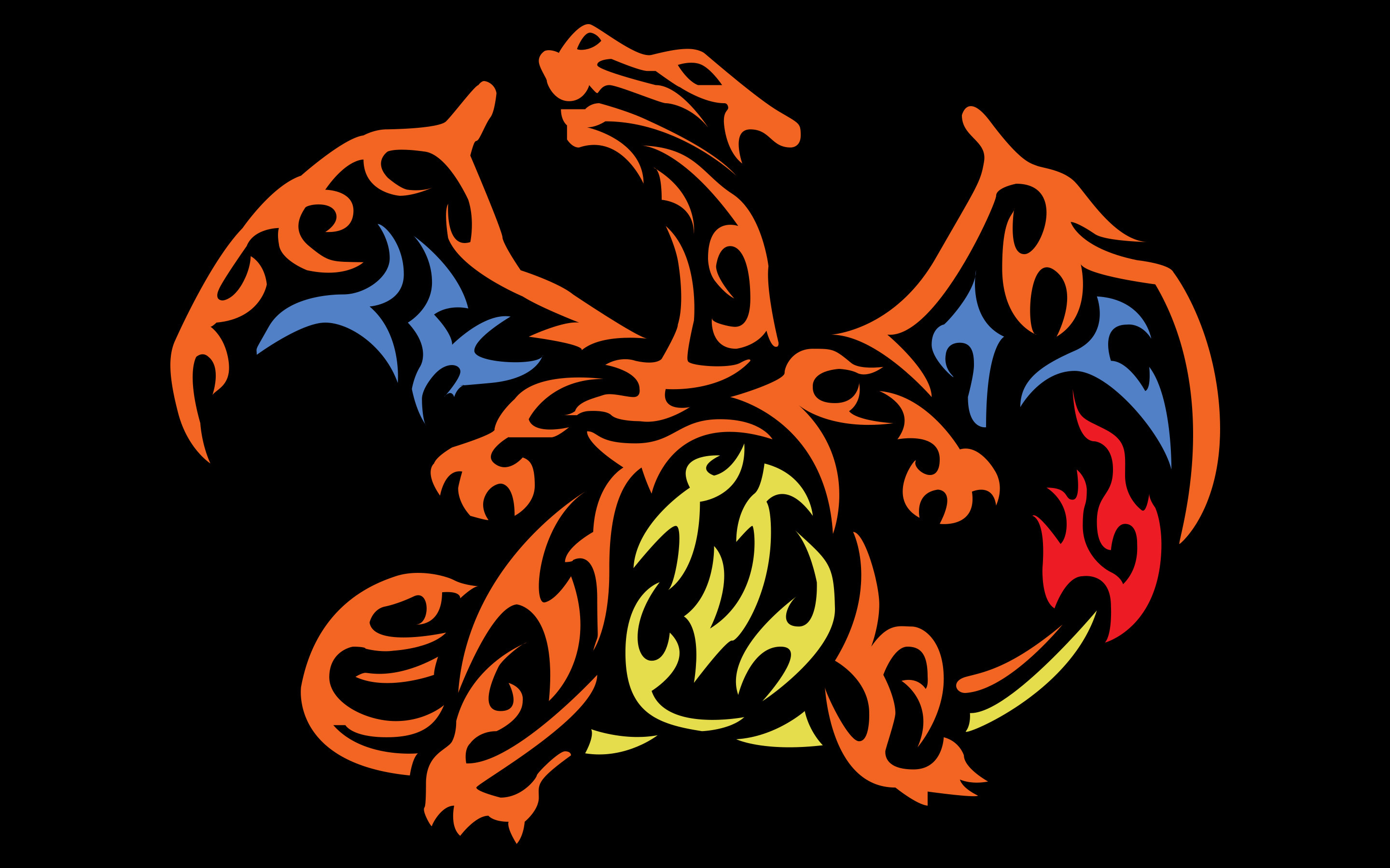 2880x1800 Charizard Vector Wallpaper