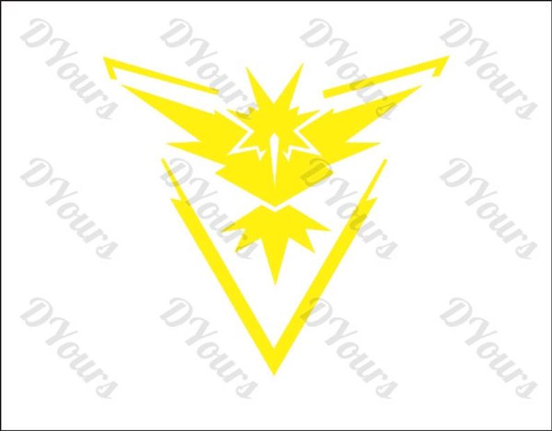 794x621 Pokemon Go Team Instinct Vector Clipart Cdr Pdf Etsy