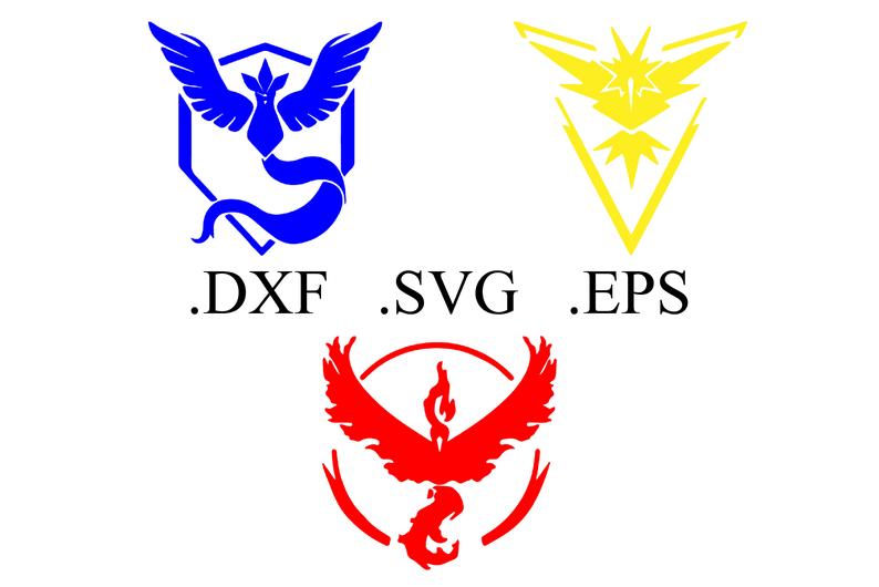 794x530 Pokemon Go Team Logo Vector Dxf Etsy