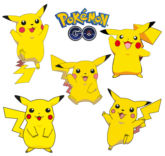 550x520 Pikachu Poses Go