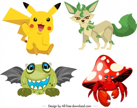469x368 Pokemon Free Vector Download