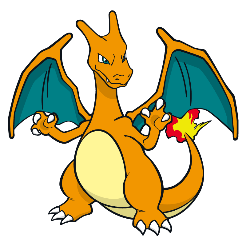 800x800 Charizard Pokemon Character Vector Art Free Vector Silhouette