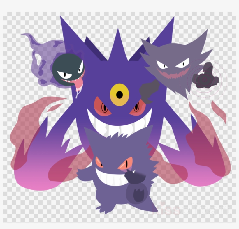 820x787 Gengar Pokemon Vector Art Clipart X And Y Gengar