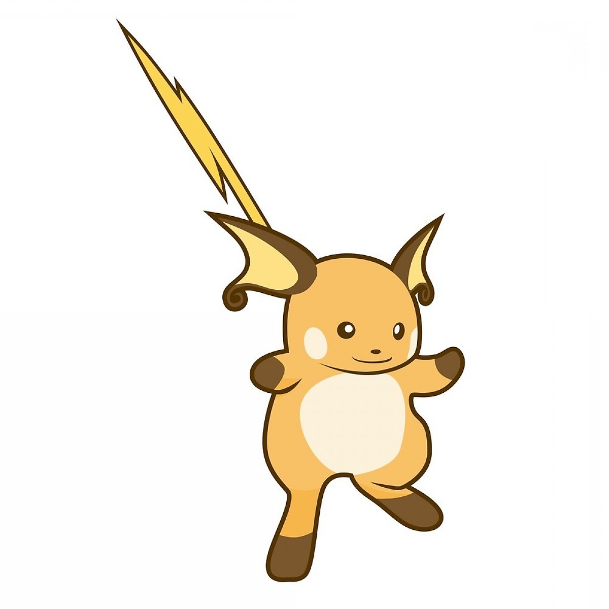 1200x1200 Pokemon Vector Art Raichu Kanto Geekchicpro