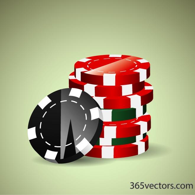 660x660 Poker Chips Vector Clip Art