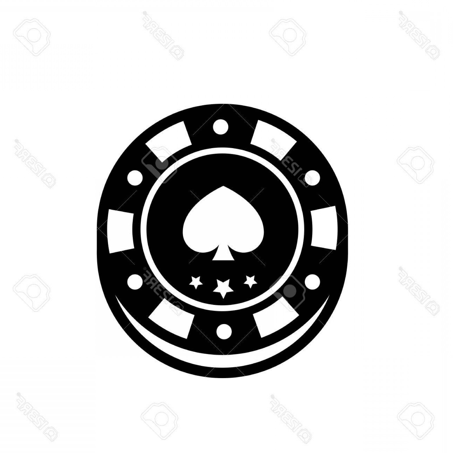 1560x1560 Photostock Vector Poker Chip Isolated Casino Chips For Casino