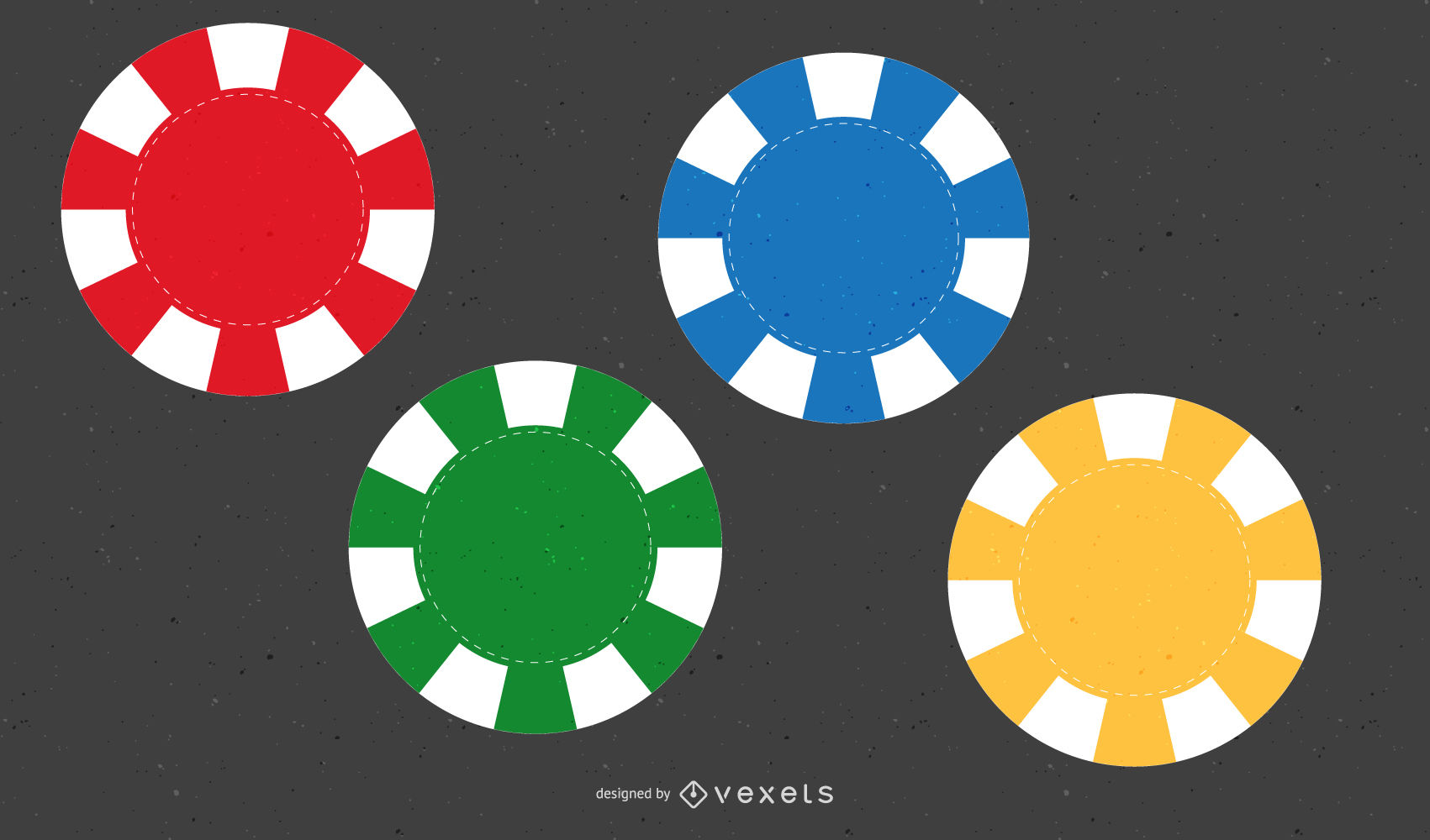 1701x1000 Poker Chip Vectors