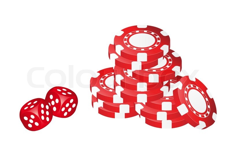 800x535 Poker Chips With Dice Stock Vector Colourbox