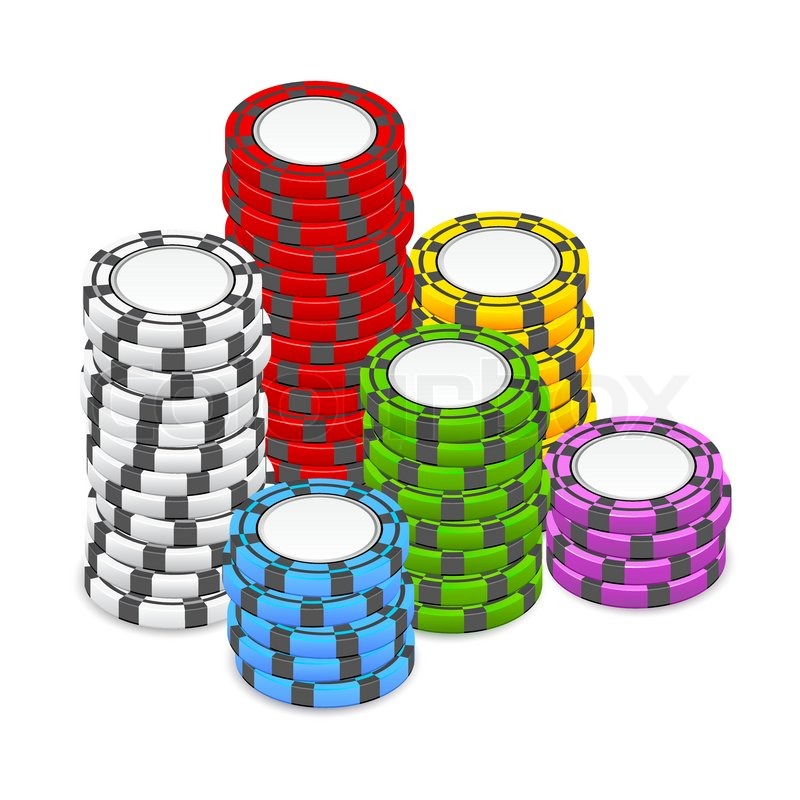 800x800 Stack Of Poker Chips Stock Vector Colourbox