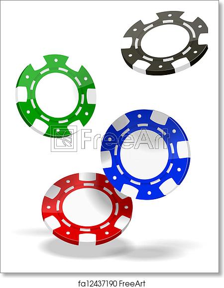 450x580 Free Art Print Of Poker Chips Vector Poker Chips Isolated