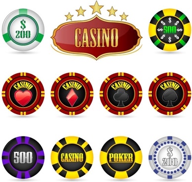 Poker Chips Vector at Vectorified.com | Collection of Poker Chips ...