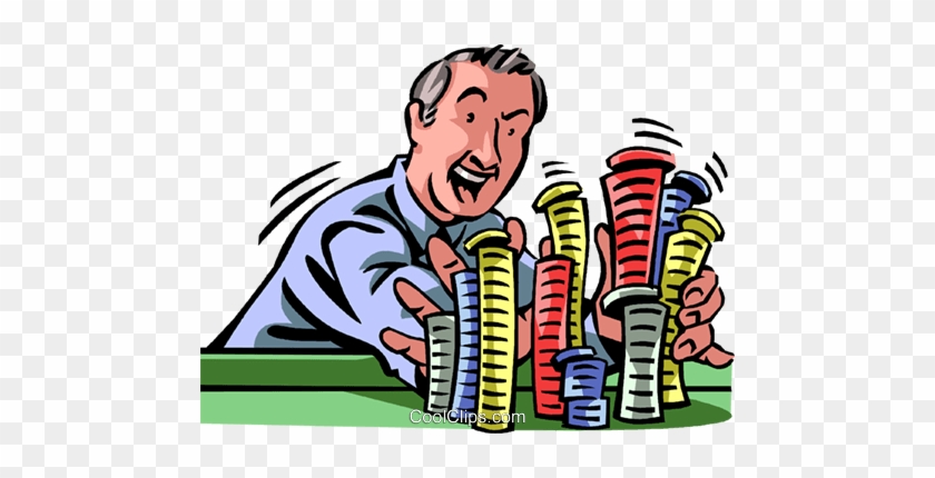 840x430 Poker And Poker Chips Royalty Free Vector Clip Art