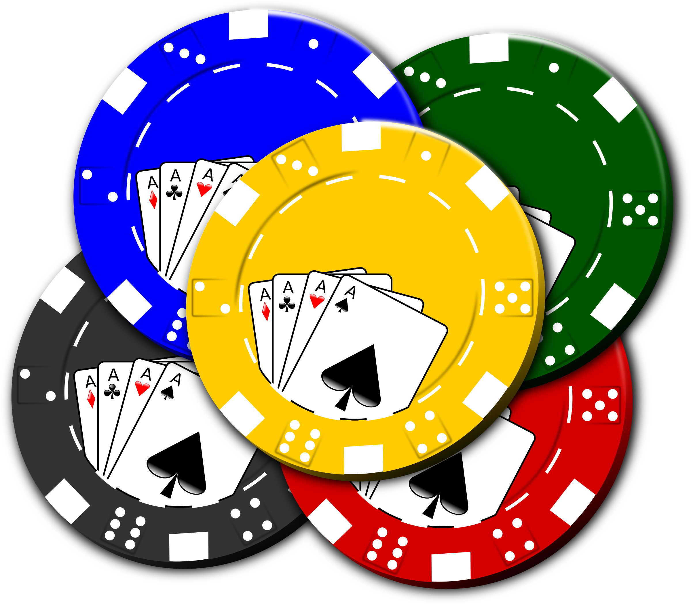 2400x2098 Poker Chips Vector Art Image