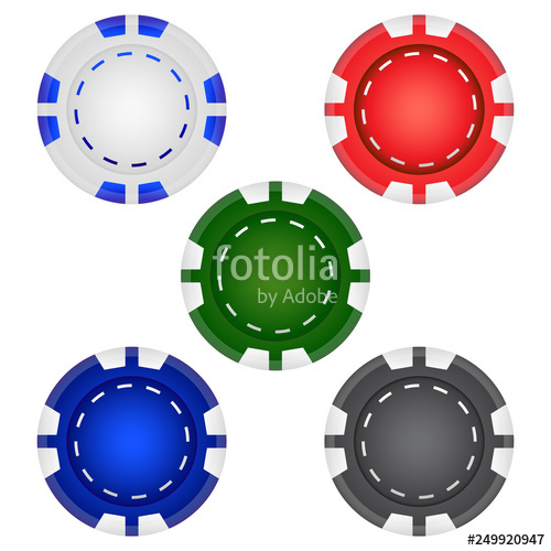 500x500 Poker Chips Vector Illustration Icon Symbol Graphic Stock Image