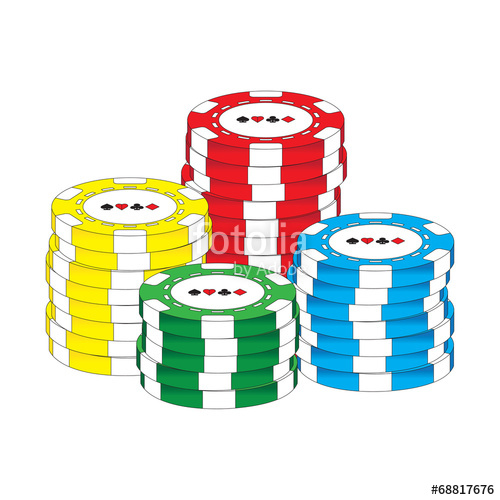 500x500 Poker Chips Vector Stock Image And Royalty Free Vector