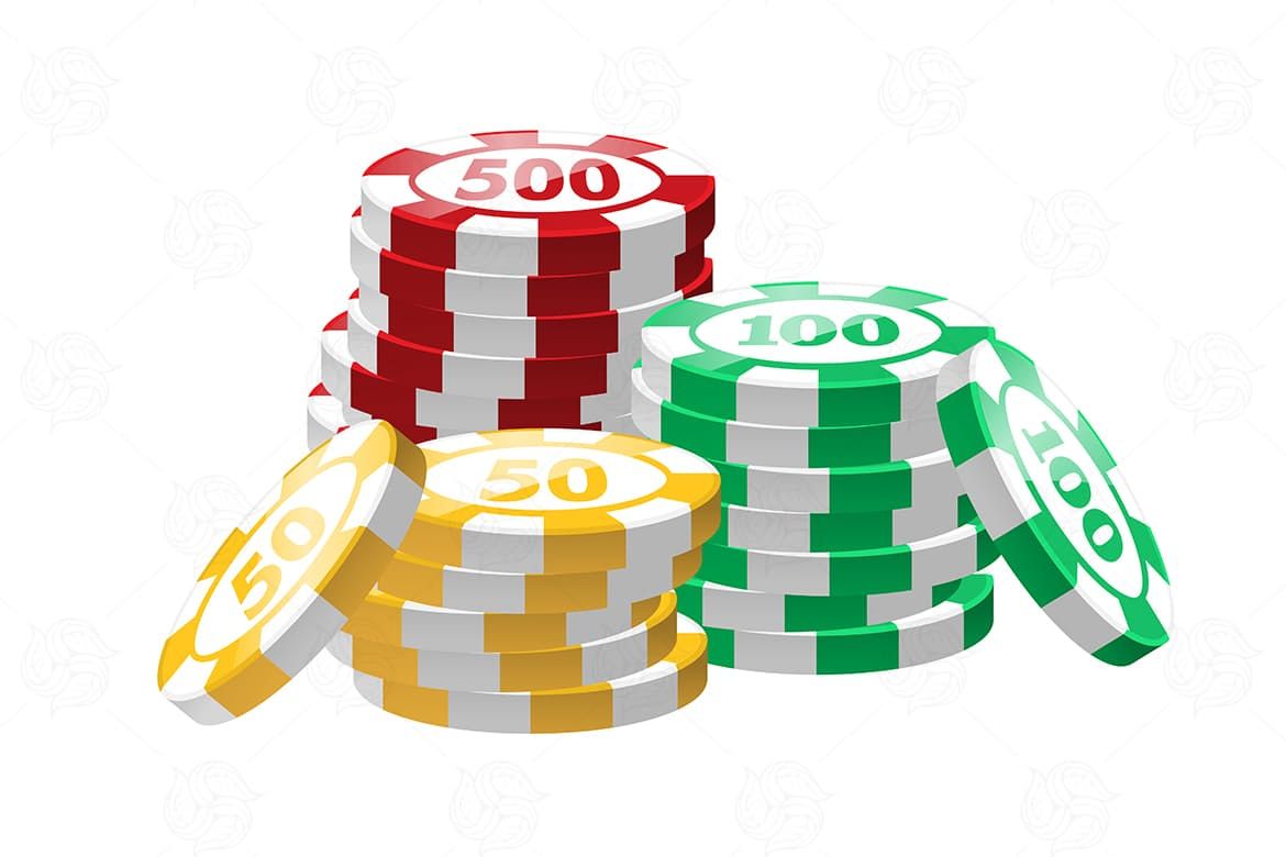 1170x780 Red, Green, Yellow Poker Chips