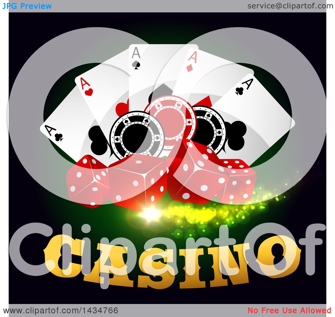 1080x1024 Clipart Of A Casino Design With Dice, Playing Cards And Poker