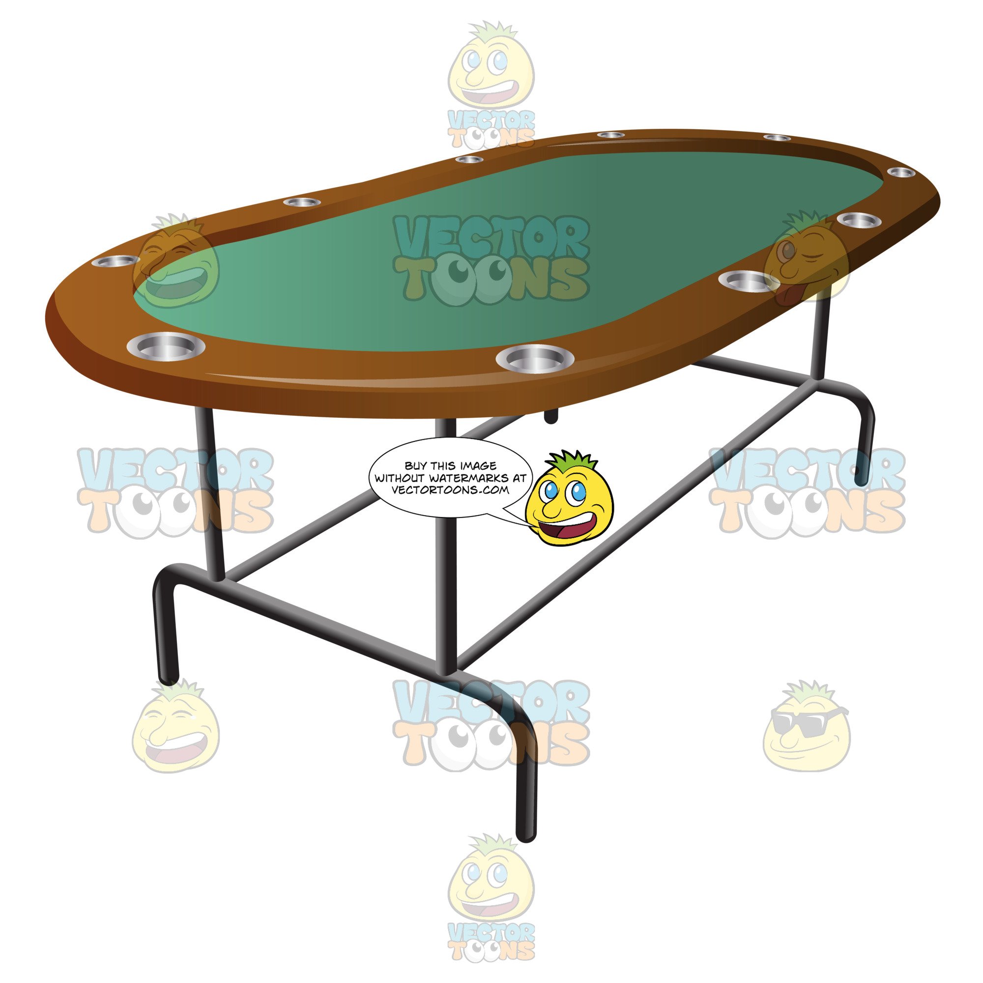 2000x2000 Casino Folding Stud Poker Table Clipart Cartoons