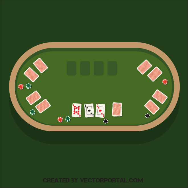 660x660 Poker Table Vector Clip Art