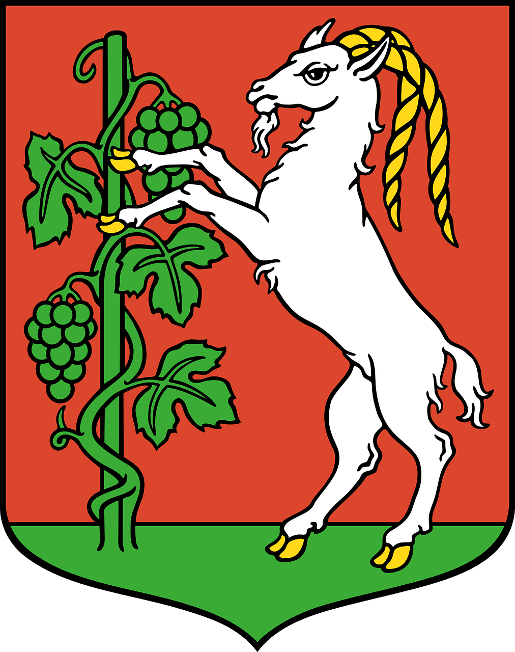 1012x1280 Poland, Goat, Grapes, Crest, Emblem