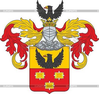 400x380 Polish Family Coat Of Arms Sulima Stock Vector Graphics Cliparto