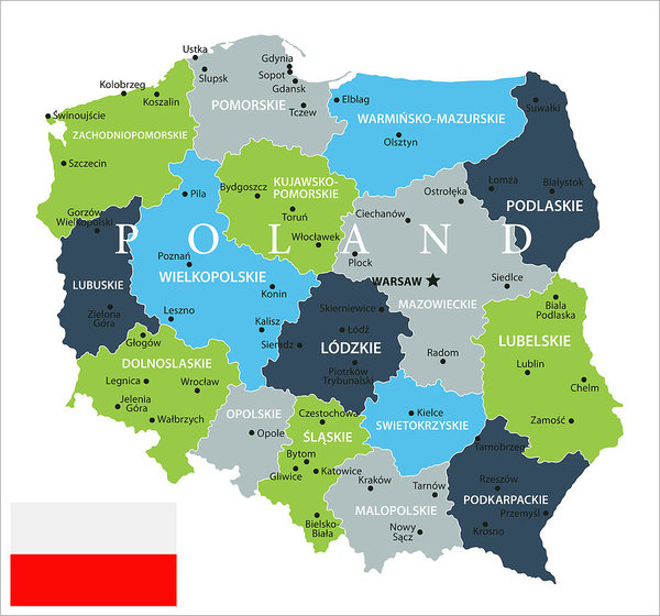 600x560 Map Of Poland