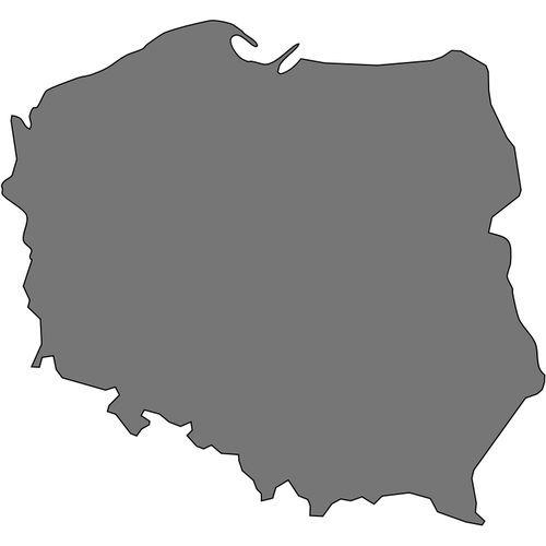 500x500 Map Of Poland Vector Illustration