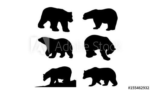 Polar Bear Silhouette 500x300 Polar Bear Silhouette