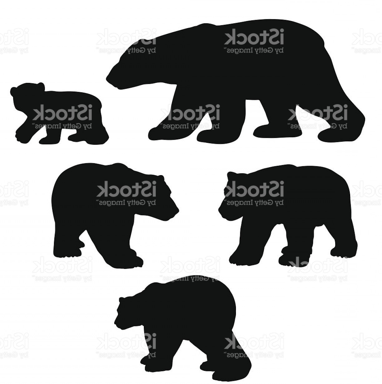 Polar Bear Silhouette Collection With Cub Gm Soidergi 1224x1228 Polar Bear Silhouette Collection With Cub Gm Soidergi