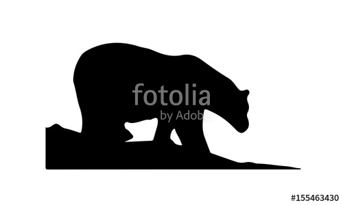 Polar Bear Silhouette Stock Image And Royalty Free Vector 500x300 Polar Bear Silhouette Stock Image And Royalty Free Vector