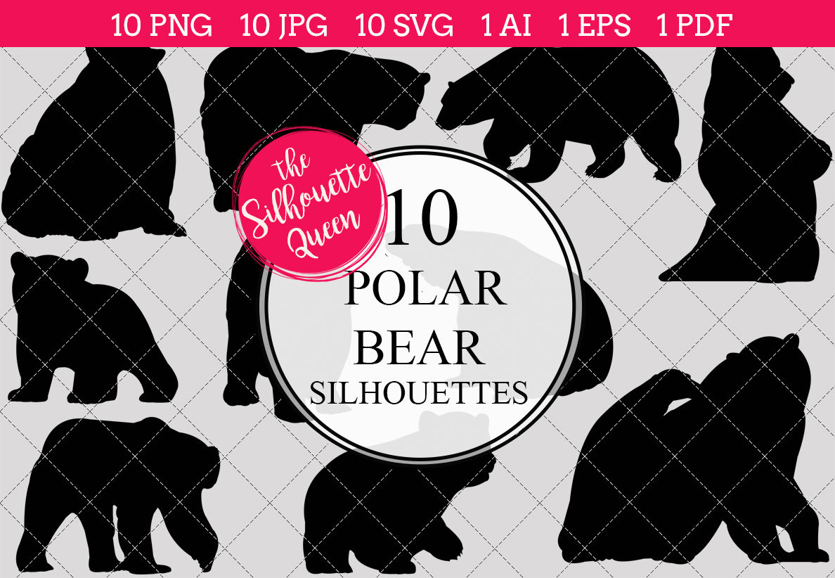 Polar Bear Silhouette Vector 1188x822 Polar Bear Silhouette Vector