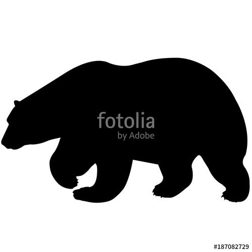 Polar Bear Silhouette Vector Graphics Stock Image And Royalty 500x500 Polar Bear Silhouette Vector Graphics Stock Image And Royalty