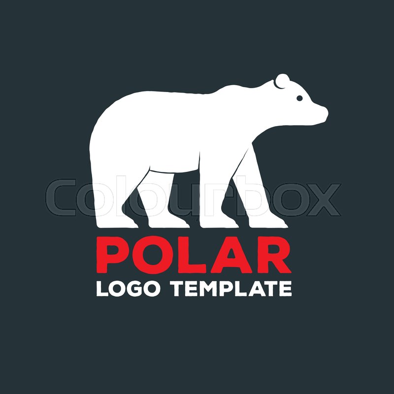 Polar Bear Silhouette Vector Logo Stock Vector Colourbox 800x800 Polar Bear Silhouette Vector Logo Stock Vector Colourbox