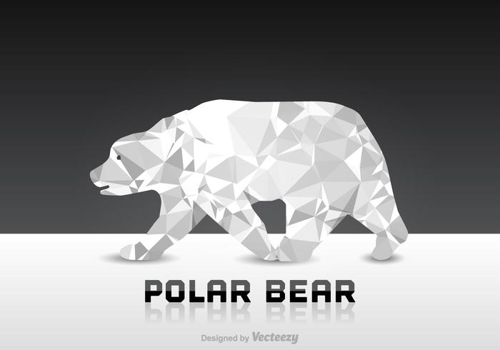 700x490 Free Polygon Polar Bear Vector