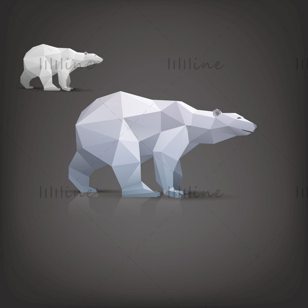 1200x1200 Polar Bear Vector