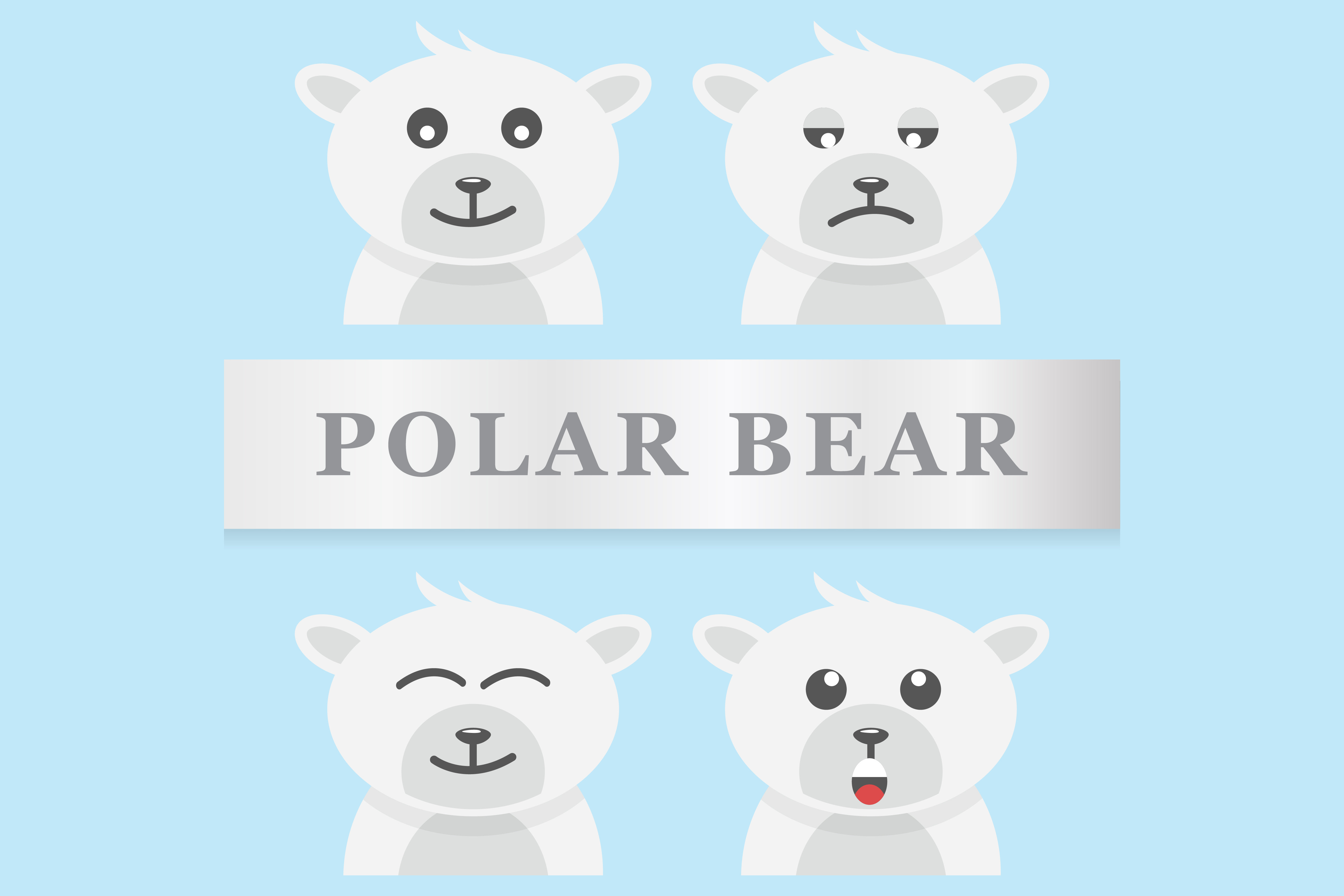 5208x3472 Polar Bear Vector Design Graphic