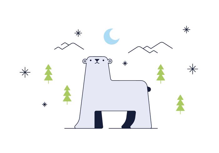 700x490 Free Polar Bear Vector