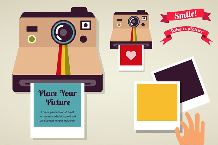 Old Vintage Polaroid Camera Vector Free Download Yearbook 720x479 Old Vintage Polaroid Camera Vector Free Download Yearbook