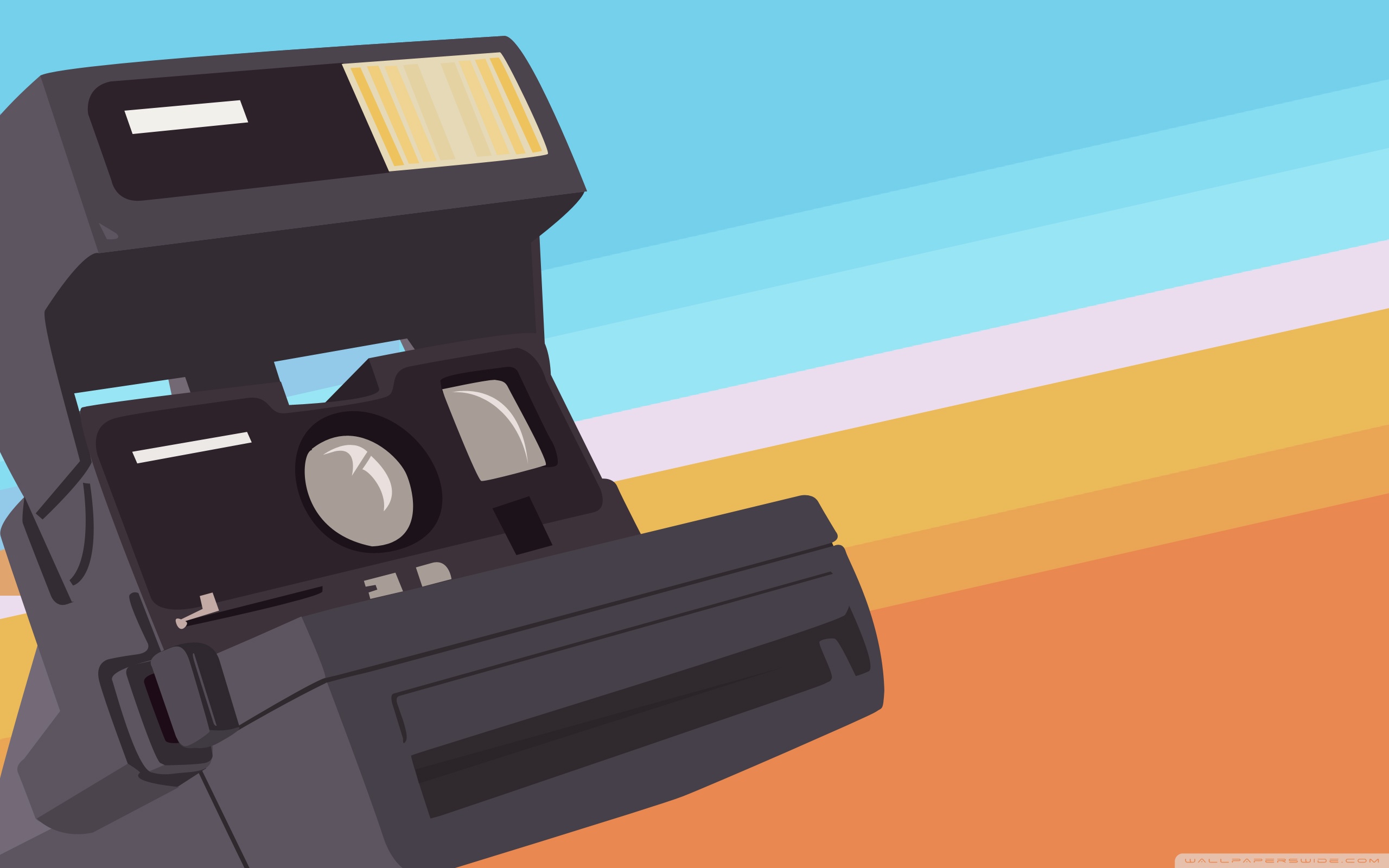 Polaroid Camera Vector Art Hd Desktop Wallpaper 2560x1600 Polaroid Camera Vector Art Hd Desktop Wallpaper