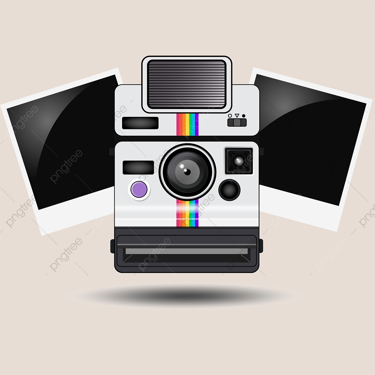 1200x1200 Vector Polaroid Camera, Camera, Vector Camera, Polaroid Png