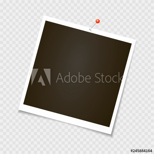 Photo Frame Polaroid Frame, Vector With Pin, Staple, Paper Clip 500x500 Photo Frame Polaroid Frame, Vector With Pin, Staple, Paper Clip