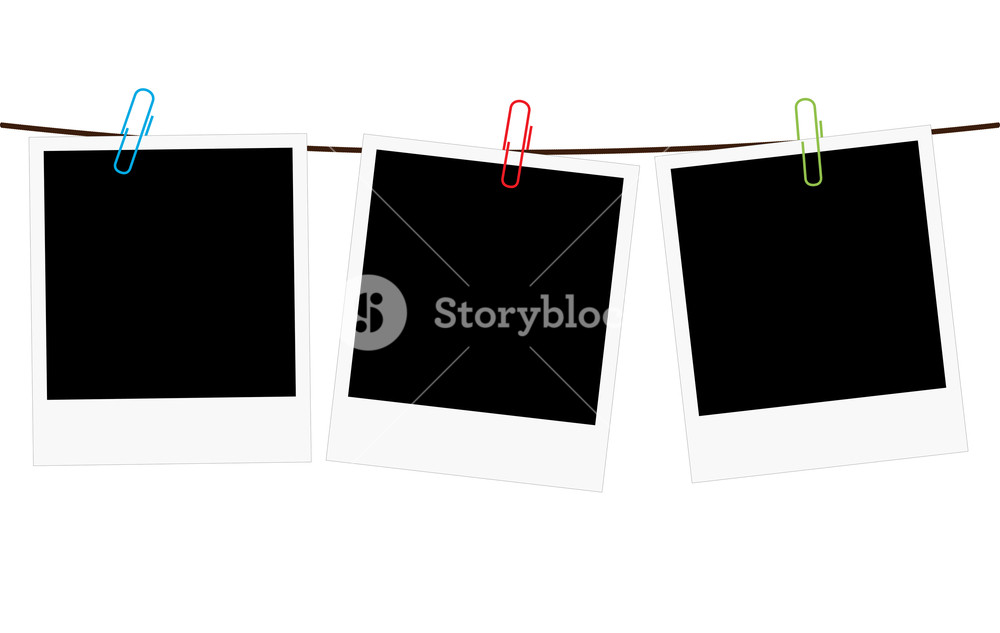 Vector Illustration Of Three Empty Blank Photo Polaroid Frame 1000x633 Vector Illustration Of Three Empty Blank Photo Polaroid Frame