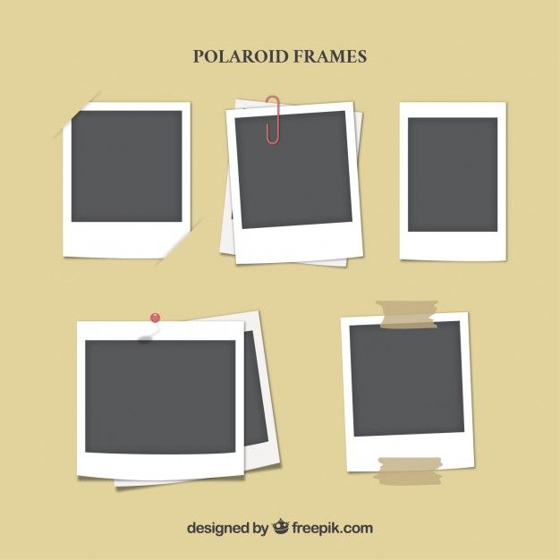 626x626 Polaroid Frames Collection Premium Vector Brabra Polaroid